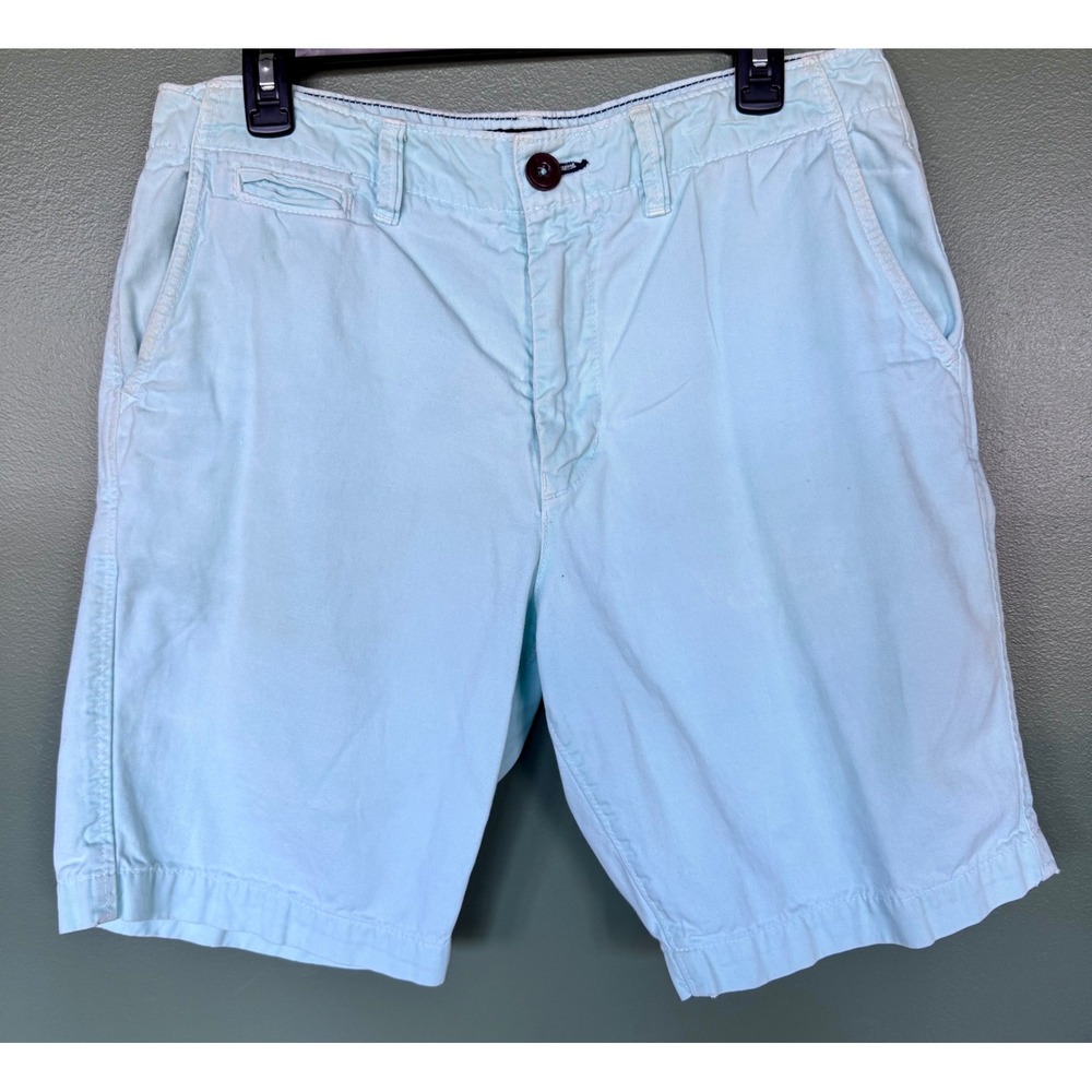 American Eagle Classic Chino Shorts Mens 32 Light Mint Cotton preppy
